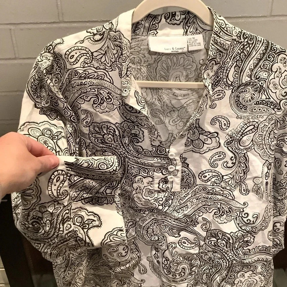 #335 Gorgeous Lucy&Laurel 100% Linen Tunic Size 1X - Picture 3 of 7